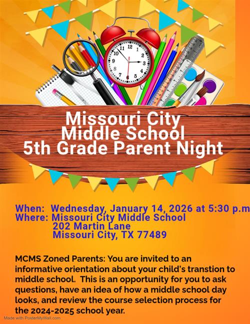  5th Grade Parent Night